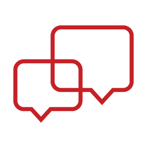 icon of speech bubbles